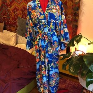 VINTAGE FULL LENGTH KIMONO ROBE